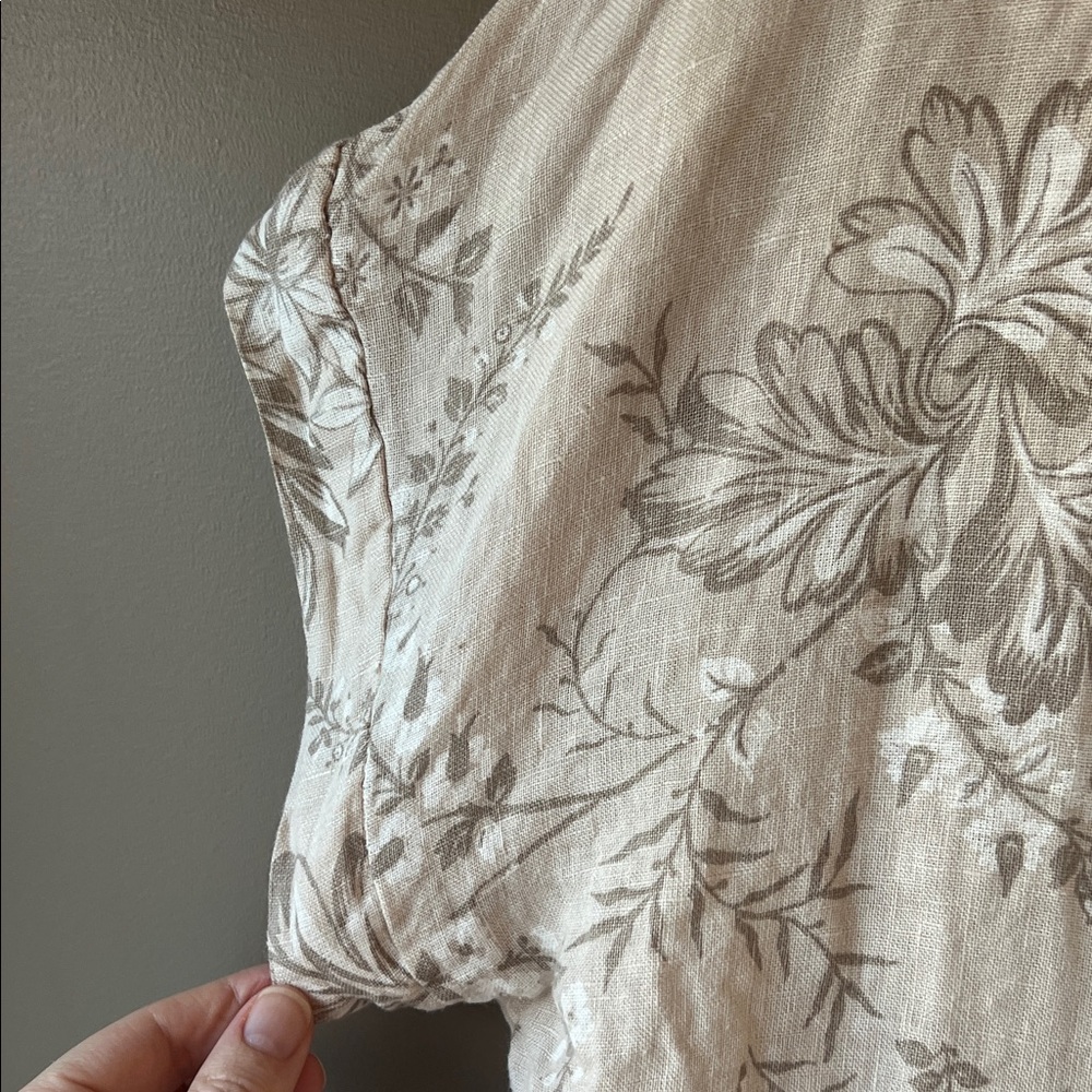 Elena Baldi Italian Silk Blend Cream Floral Duster Cardigan - Picture 6 of 11